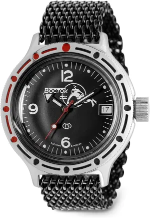 appreciation pastoralist | Business | Casual Men's Watches VOSTOK | Scuba Dude Amphibian Automatic Self-Winding Russian Diver Wrist Watch | WR 200 m | Amphibia 420634 |Fashion 
