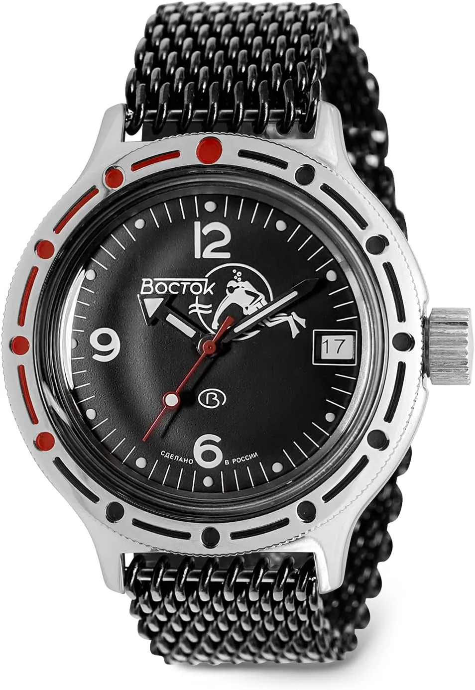 appreciation pastoralist | Business | Casual Men's Watches VOSTOK | Scuba Dude Amphibian Automatic Self-Winding Russian Diver Wrist Watch | WR 200 m | Amphibia 420634 |Fashion 