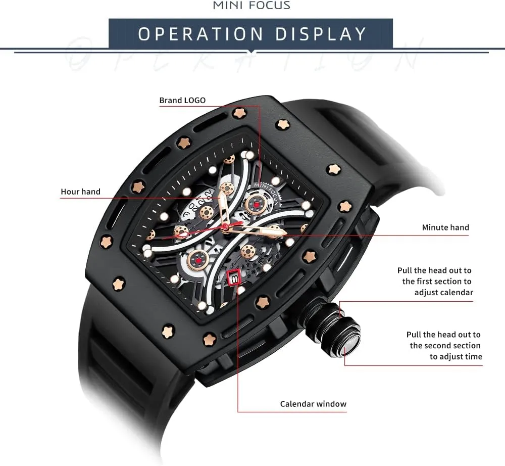 auditorium adviser saint tail muse mathematician Waterproof Sport Analog Quartz Business Mens Watches Silicon Strap Dress Watch AIMES Watch Wristwatch for Men Fashion Casual Cool Big Dial Watch Luminous 