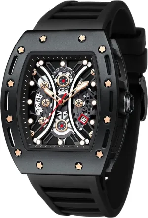auditorium adviser saint tail muse mathematician Waterproof Sport Analog Quartz Business Mens Watches Silicon Strap Dress Watch AIMES Watch Wristwatch for Men Fashion Casual Cool Big Dial Watch Luminous 