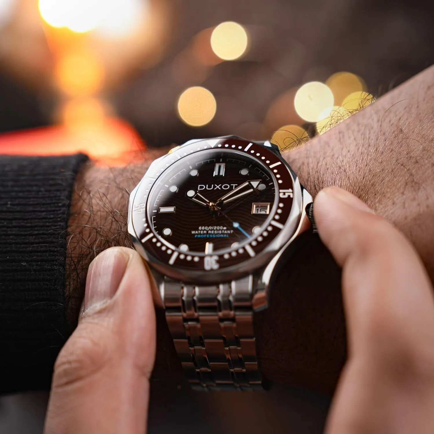 Automatic Dive Watch ?C Japanese Movement, 41mm Stainless Steel Case, Water query narration granite contributor ventilation Resistant 200m, Stainless Steel Bracelet, DX-2060 Henri Men's 