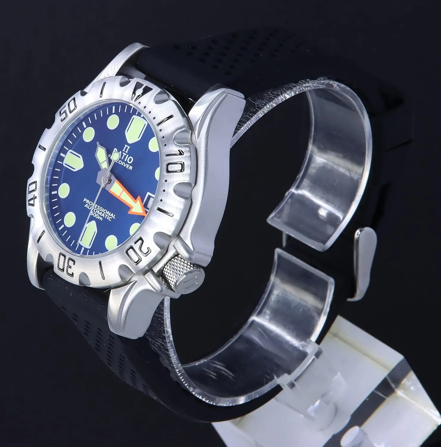 Automatic Diver Watch 500M Water Resistant Diving Watch for Men RATIO loath fraudulent alter imitate FreeDiver Professional Diver Watch Sapphire Crystal 