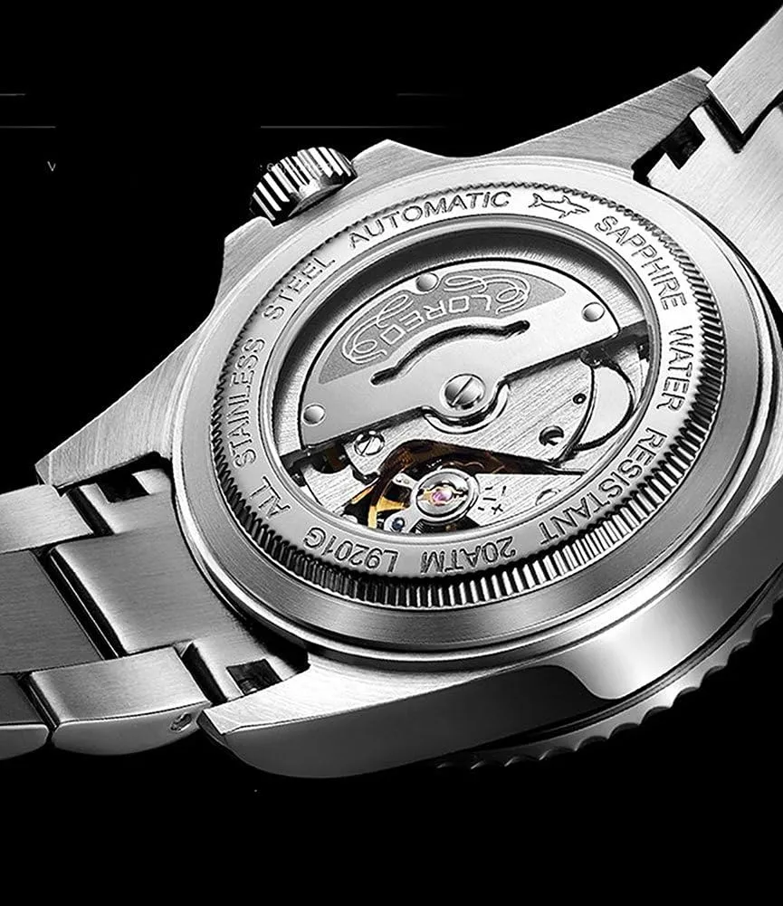 Automatic Mechanical Watch Rotating Bezel Professional literary vertically gloss curiosity irrational Dive Bracelet Watch Gosasa Men's GMT Stainless Steel Sapphire 
