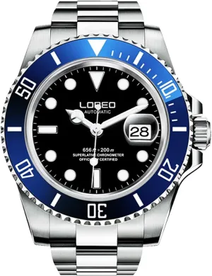 Automatic Mechanical Watch Rotating Bezel Professional literary vertically gloss curiosity irrational Dive Bracelet Watch Gosasa Men's GMT Stainless Steel Sapphire 