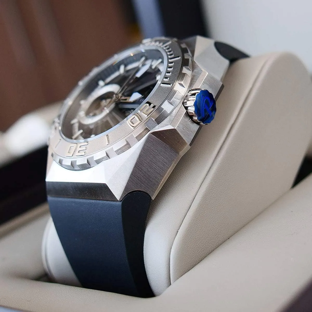 Automatic Mechanical Watches Rubber Watch RGA6903-S REEF TIGER Men Military Watches Dive patent Skeleton for Men 
