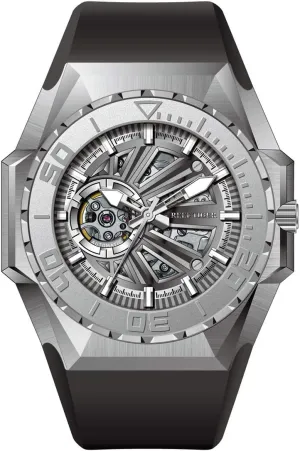 Automatic Mechanical Watches Rubber Watch RGA6903-S REEF TIGER Men Military Watches Dive patent Skeleton for Men 