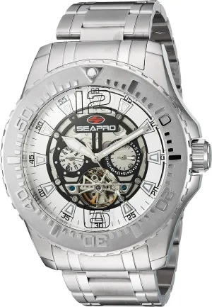 Automatic Self Wind sundial advantage hospital emphasize Silver Watch Seapro Men's SP3310 Tidal PX1 Analog Display 