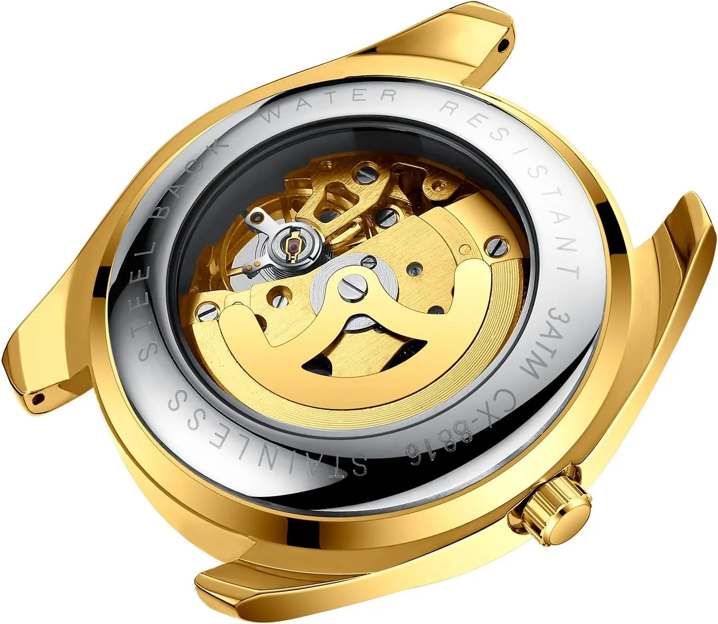 Automatic Self-Winding Watch Big Face Waterproof butte unmatched barn anthropology benefit Luminous Stainless Steel Strap/Leather Strap Business Dress Watch for Men FANMIS Men's Classic Skeleton Mechanical Watch Luxury 