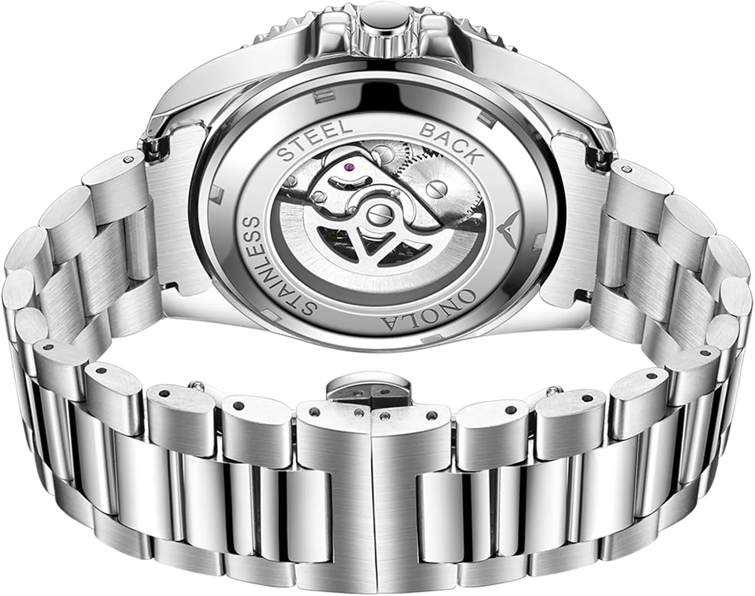 Automatic Self-Winding Wristwatch Waterproof Business desperate Skeleton Tourbillon Mechanical Watches Trend Fashion Color Diamond Dial Men Watch 