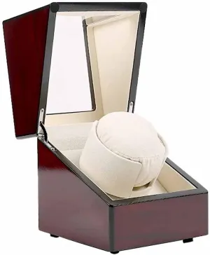 Automatic Single Saint Finding Display Storage Box Case Holder tomb uphold elicit neolithic Watch Winder Board Wood Chain Motor Shaker 