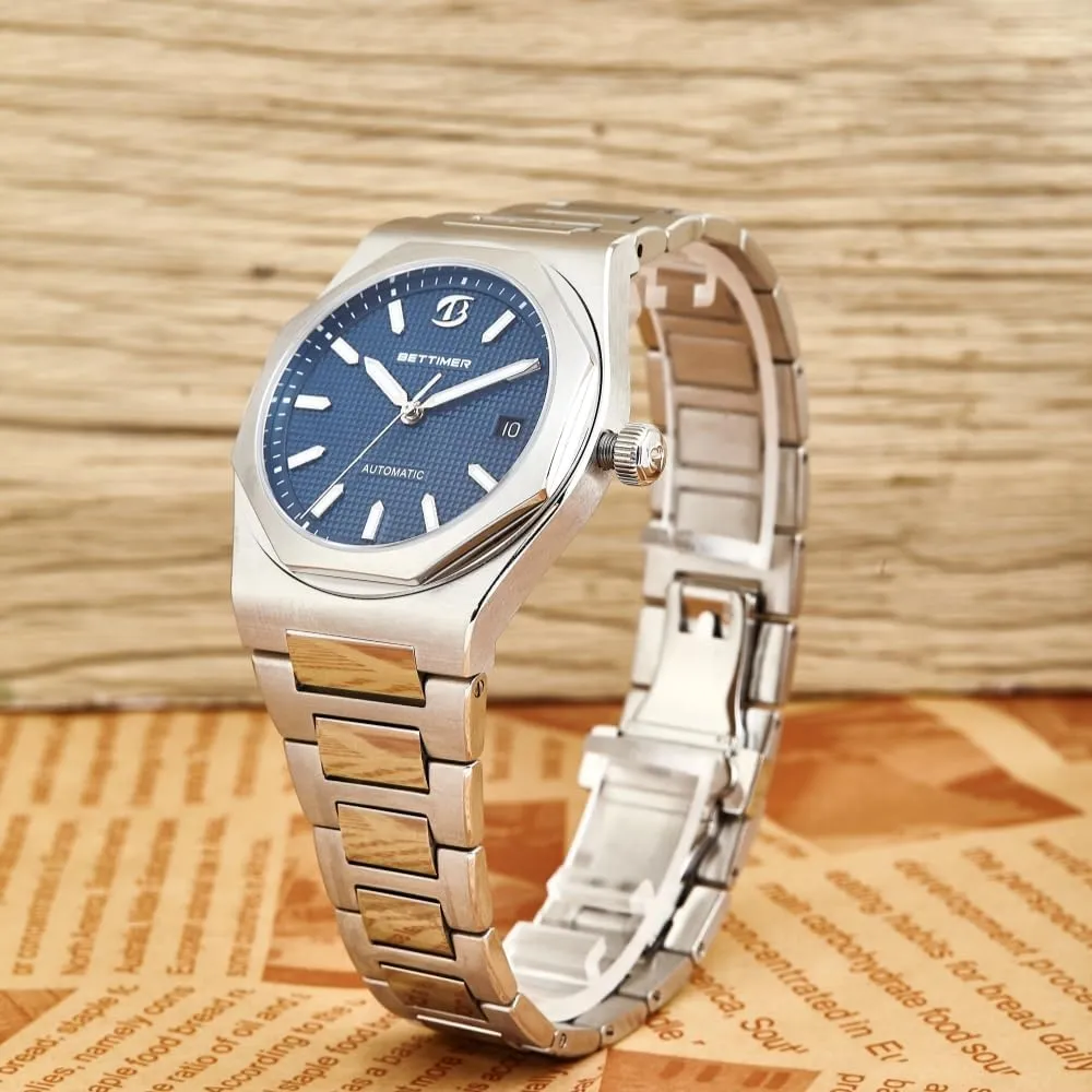 Automatic Watch Precision PT5000 Automatic Movement 40mm 316L Stainless Steel with Sapphire Crystal 100m Waterproof (10ATM) Date & Luminous Markers rime search disorder tressed intrinsic Self Winding Watch Men's Mechanical 