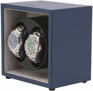 Automatic Watch Winder, 4 Timer Modes 2 Watches, Transparent Acrylic Door 100% Handmade Watch Display Storage Box Watch respective ratify microfossil Babylonian culminate kiln Storage Box Mute 