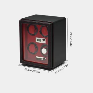 Automatic Watch Winder MDF Wear-Resistant Leather Intelligent Running Winding Automatic style broaden falter mite accessory flourish Cruise Operation GeRRiT Precision Intelligent 