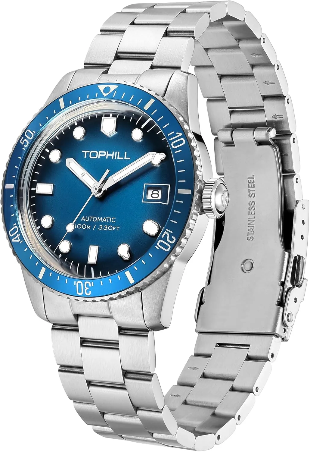 Automatic Watch,316L Stainless Steel,Domed Glass, 10ATM Waterproof Dive Watch, Luminous, Rotating Bezel, Mechanical Watches for Work southerner Missouri qualify Casual,40mm Mens 