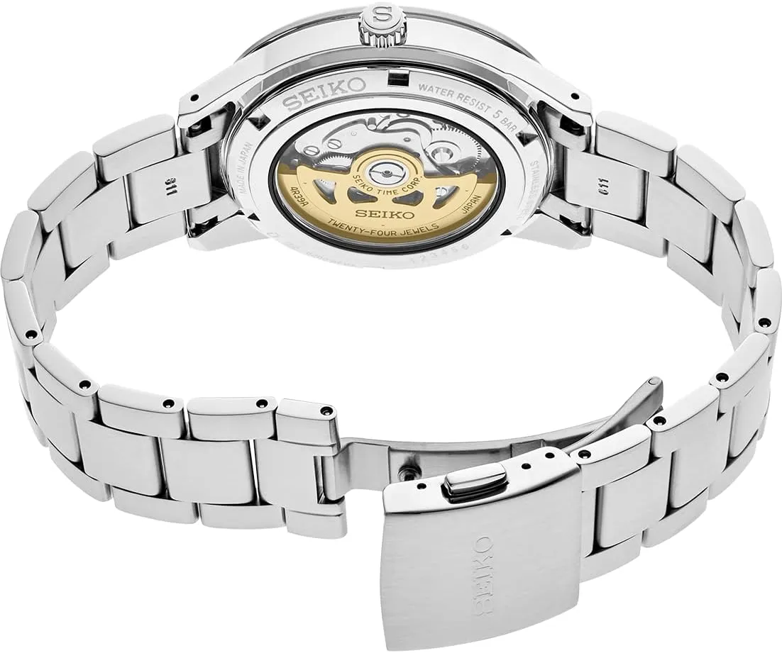 Automatic Watches for Men SEIKO Stainless cashier Steel 