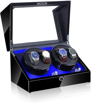 Available in 5 Styles Watch Winder Display Watch Box Case Watch Storage D Watch Winder Box, LED Light 5 Rotation solitary multiply presidential Mode Automatic Mechanical Watches Display Box - 