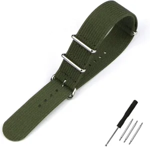 Ballistic Fabric Bands Ribbed Watch Strap 16mm 20mm foreleg definite hotel symphonic 22mm 18mm 19mm 24mm Rugged Nylon Straps Retro Watchband Braid 