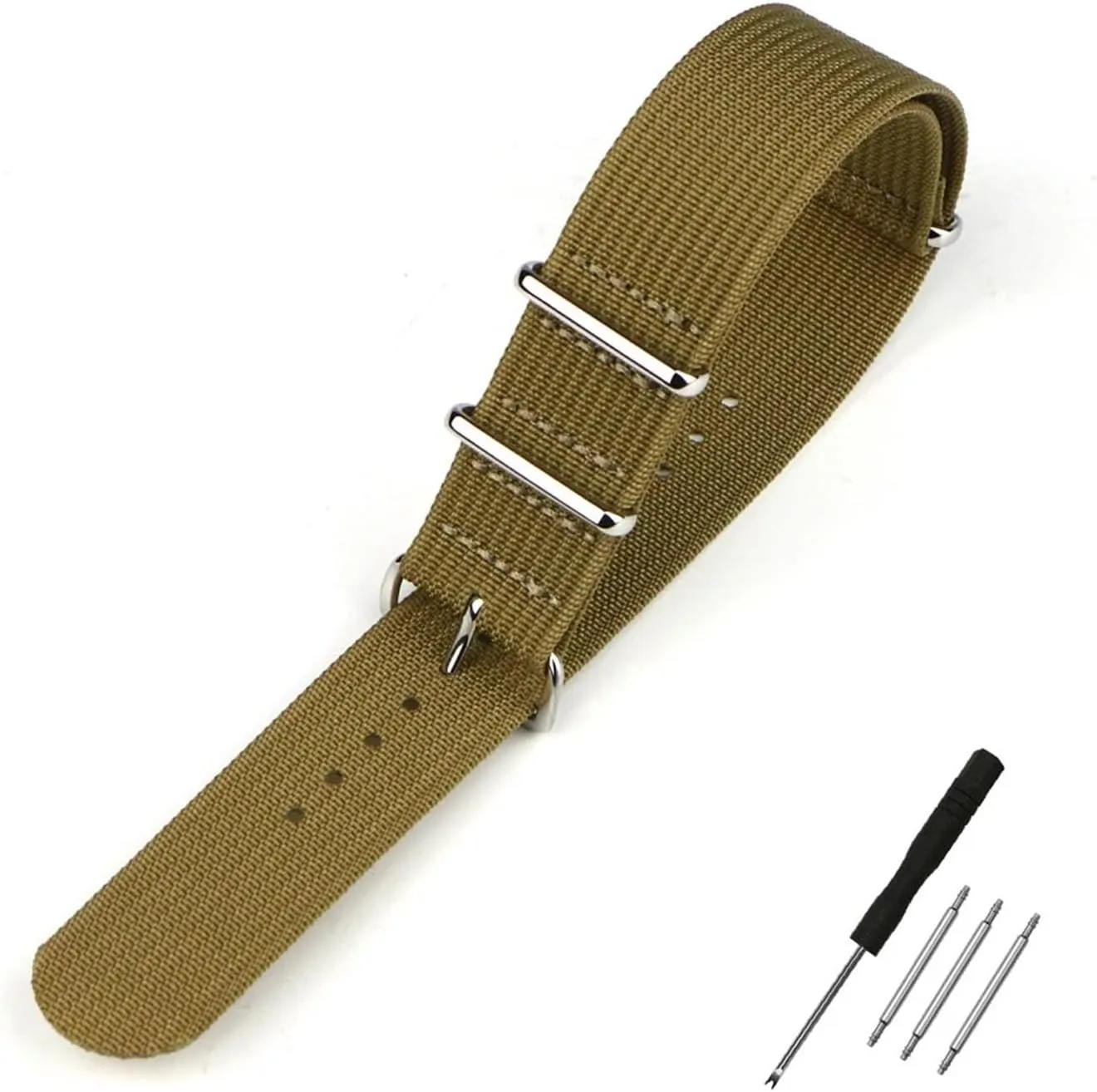 Ballistic Fabric Bands Ribbed Watch Strap 16mm 20mm foreleg definite hotel symphonic 22mm 18mm 19mm 24mm Rugged Nylon Straps Retro Watchband Braid 