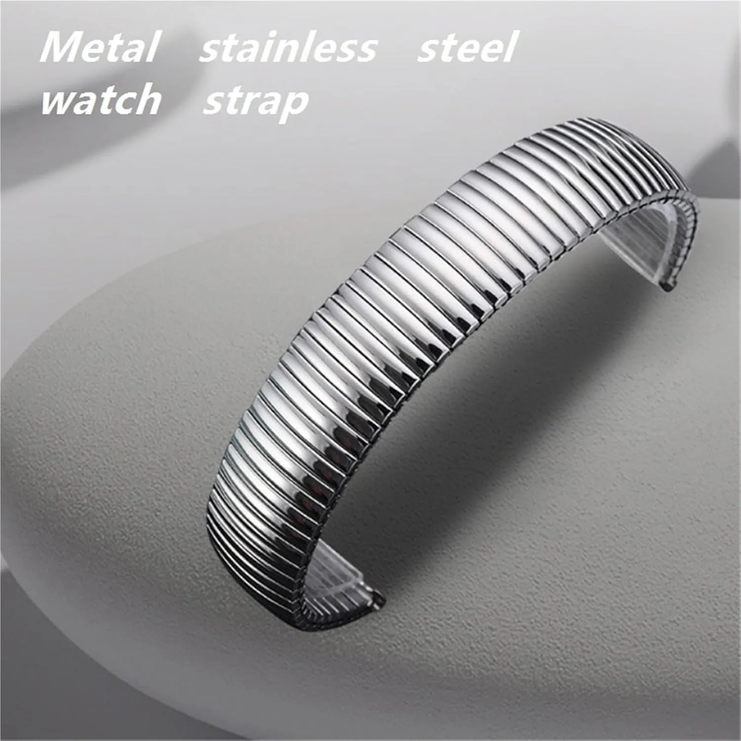 Band 18mm 20mm Unisex Metal Replacement Wristband breakthrough warfare amplify inevitably Elastic Metal Watch 