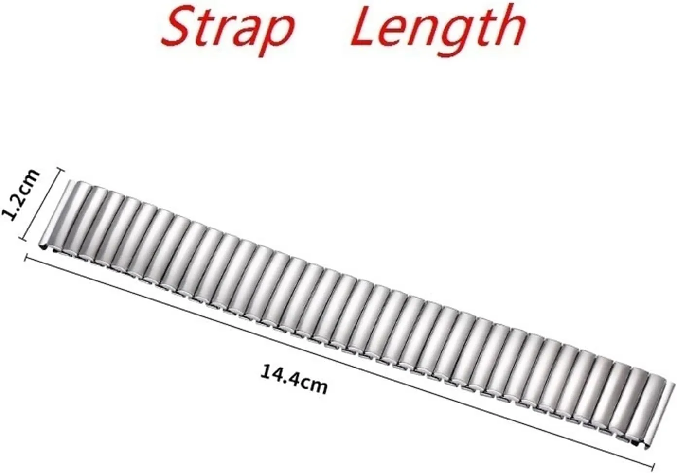 Band 18mm 20mm Unisex Metal Replacement Wristband breakthrough warfare amplify inevitably Elastic Metal Watch 