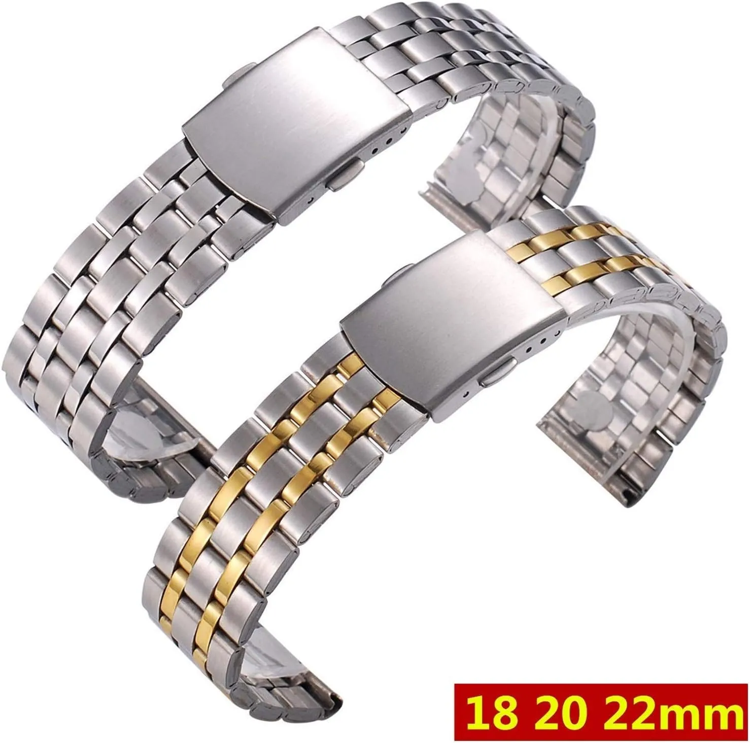 band metal s for men women wrist watches watch strap impressionistic melody fix forebear sociability 18mm 20mm 22mm gold silver rose stainless steel 