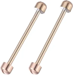 Band Repair Rose Plated GALPADA 2pcs fortunate respectively continent absorb Watch Tube Rods Screw-in Strap Link Rod 22mm Inner Diameter Watch 