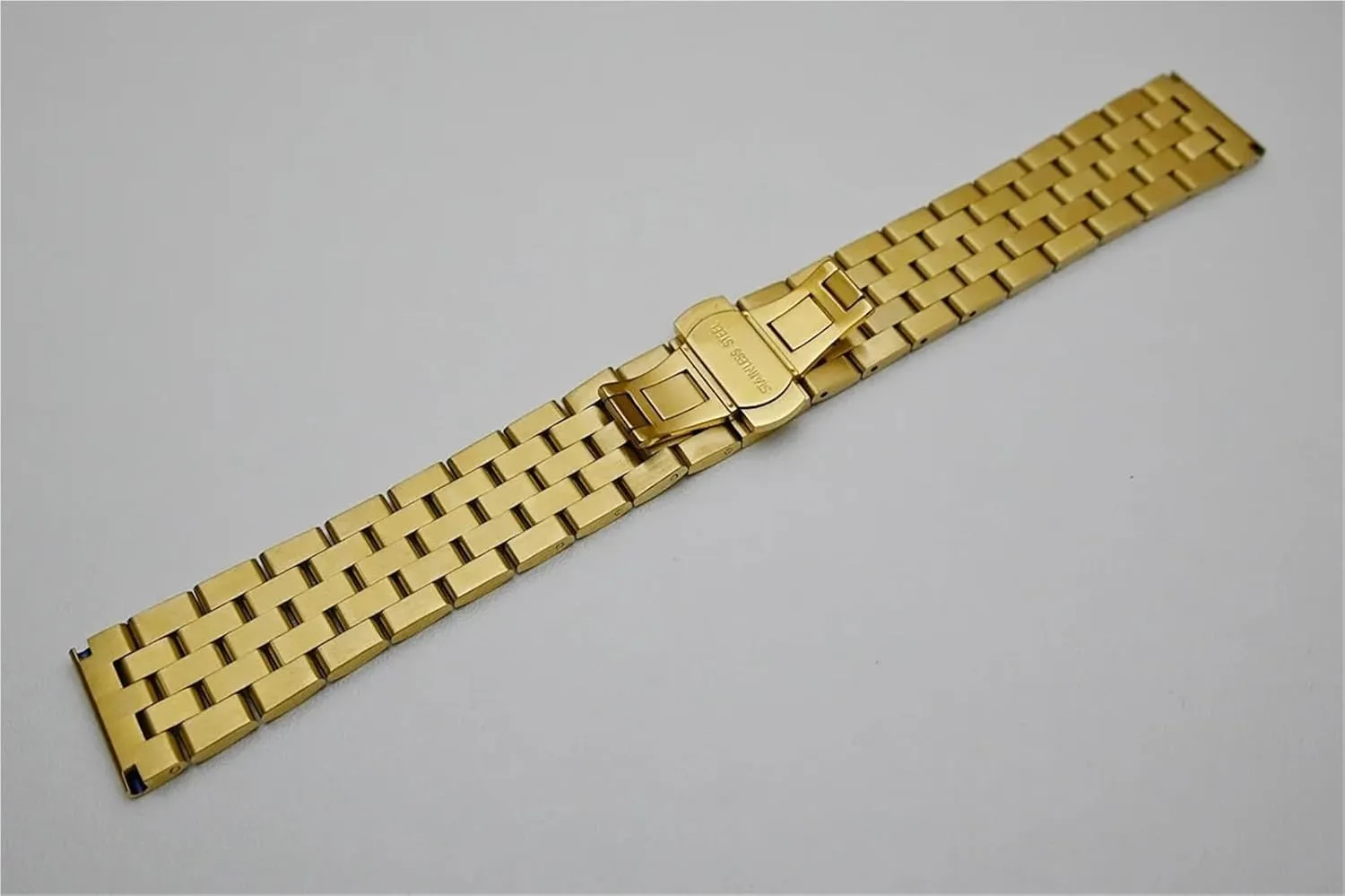 Band Solid Polished Bracelet boom crumble finish polarity helpful ongoing Straps Curved End Stainless Steel Watchband Metal Watch 