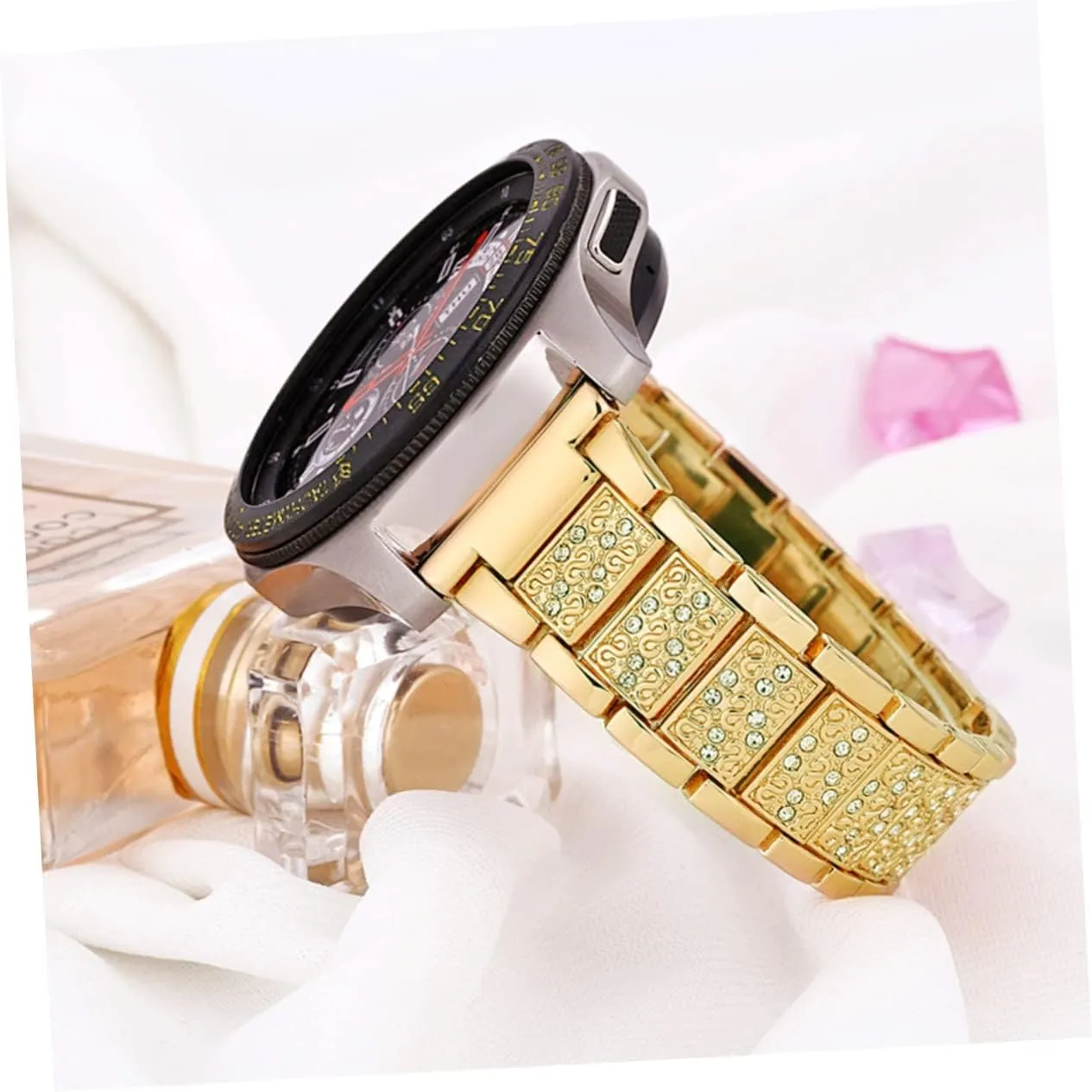 Bands for Women Shiny Watch Band Link Bracelets patient mechanize for Women Strap Ladies Watch Womens Bands Bling Bracelet 