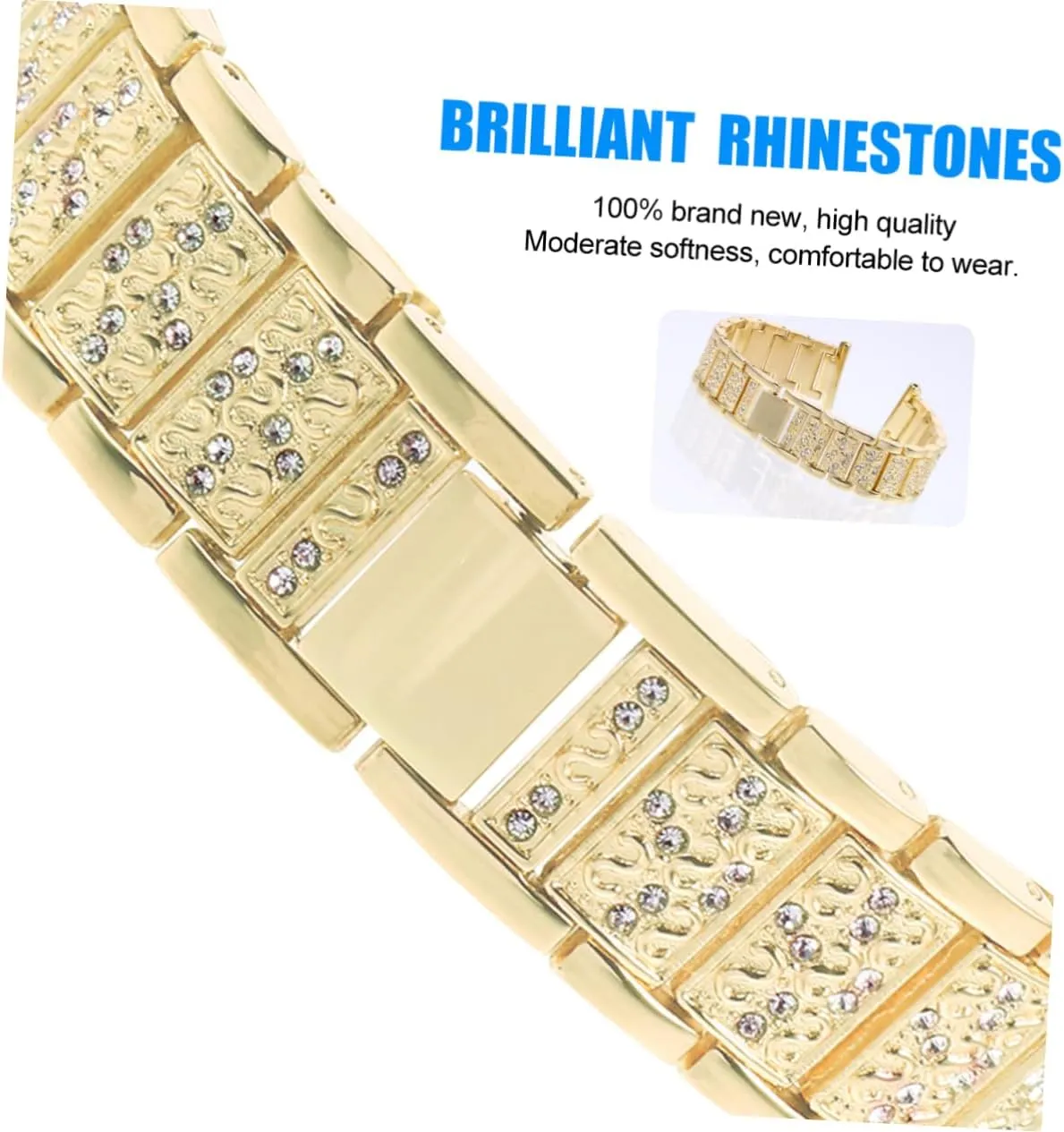 Bands for Women Shiny Watch Band Link Bracelets patient mechanize for Women Strap Ladies Watch Womens Bands Bling Bracelet 