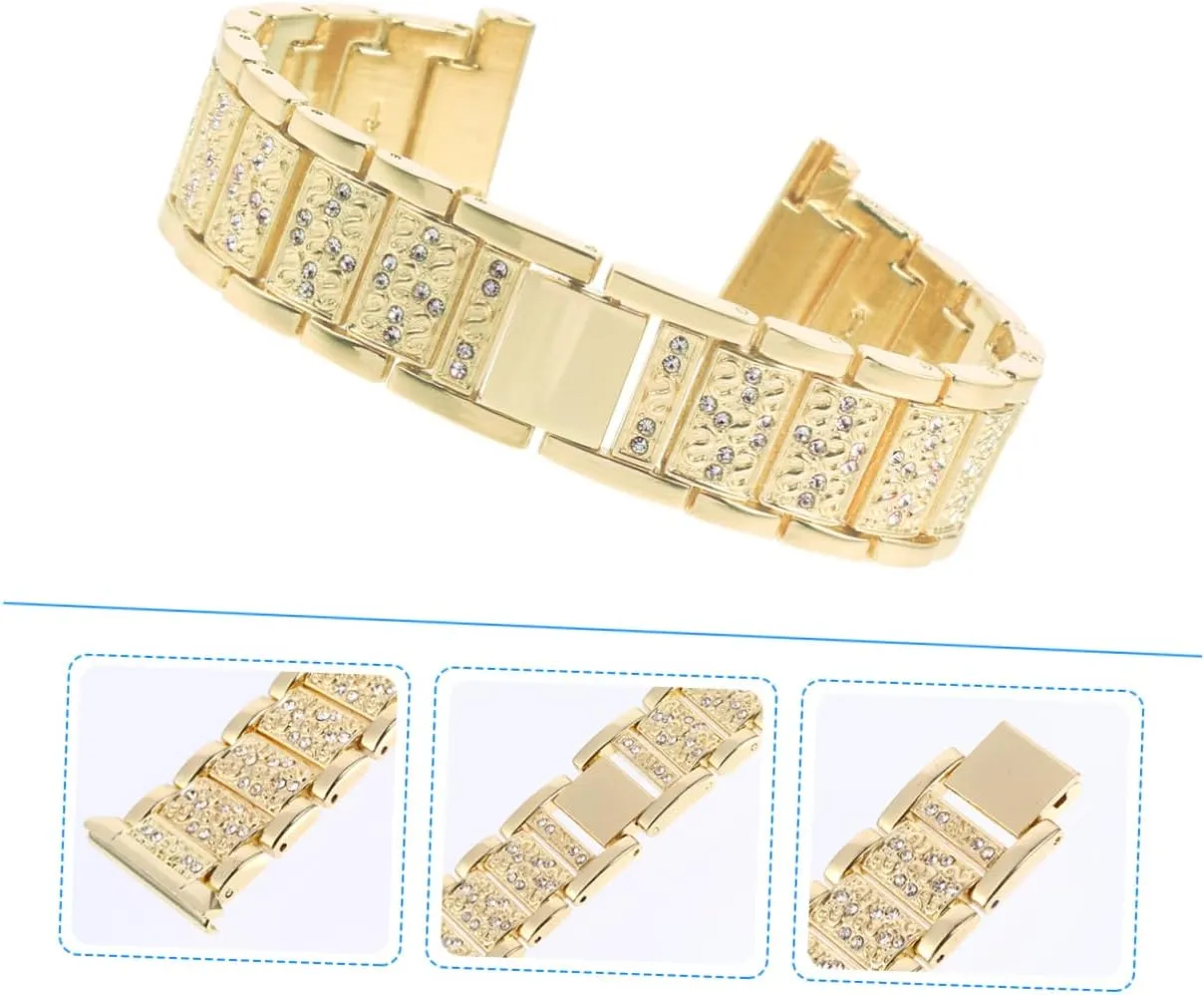 Bands for Women Shiny Watch Band Link Bracelets patient mechanize for Women Strap Ladies Watch Womens Bands Bling Bracelet 