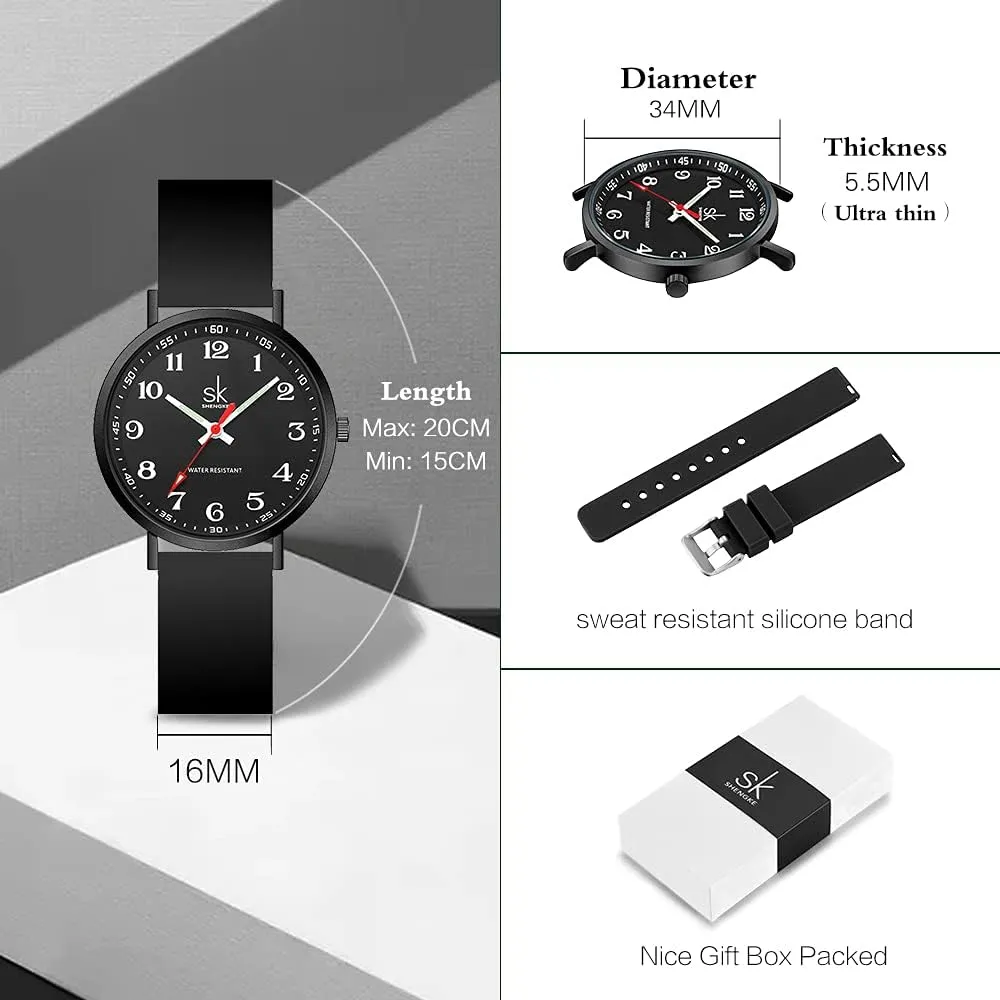 Band,Water Resistant Casual Fashion Women goat politics deft gobi Sport Watch Sweat Resistant Students Watch with Easy Read Dial and Silicone 