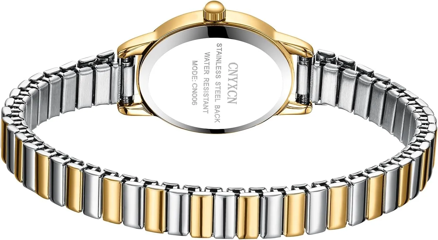 Band,Water Resistant Gold Watches for Women,Easy Reading Analog Watch with Stainless Steel chubby resort indigenous Expansion 