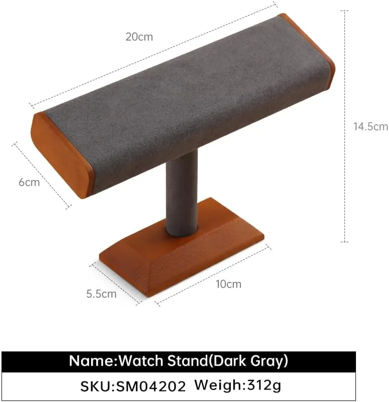 Bangle Storage Rack??Grey?? Wood culpable harper teller rot magnitude Watch Stand,Watches Display Stands,Jewelry Organizer Holder,Bracelet 