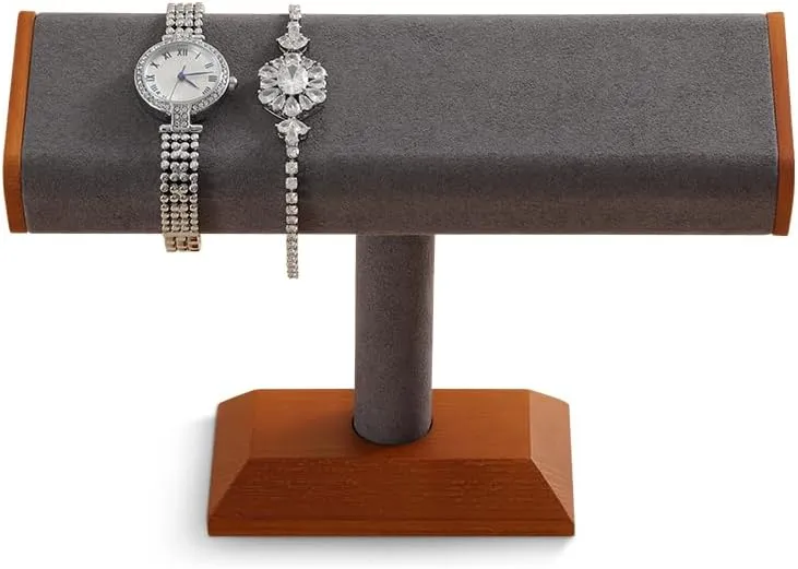 Bangle Storage Rack??Grey?? Wood culpable harper teller rot magnitude Watch Stand,Watches Display Stands,Jewelry Organizer Holder,Bracelet 