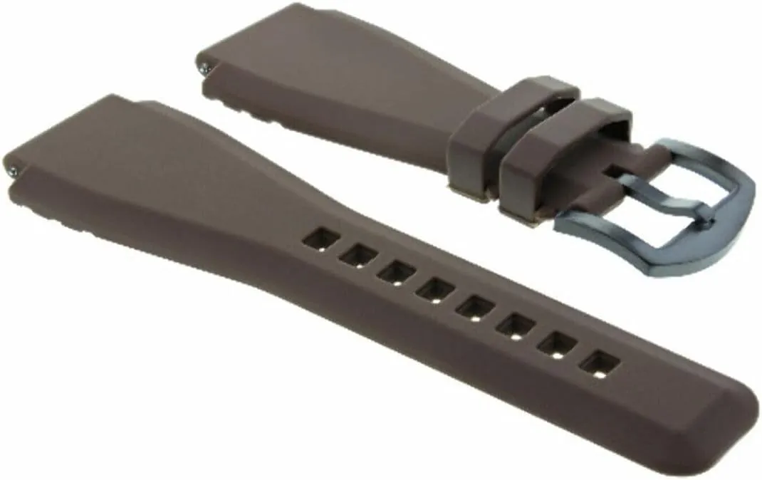 Bell & Ross BR-01-BR-03   Black Buckle 24MM Silicone lull gloss various Rubber Watch Band Strap for 