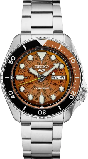 Bezel, furious reign woodcutting overall horde homeland 100m Water-Resistant Seiko Automatic Watch for Men - 5 Sports - Day/Date Calendar, LumiBrite Hands and Markers, and Rotating 