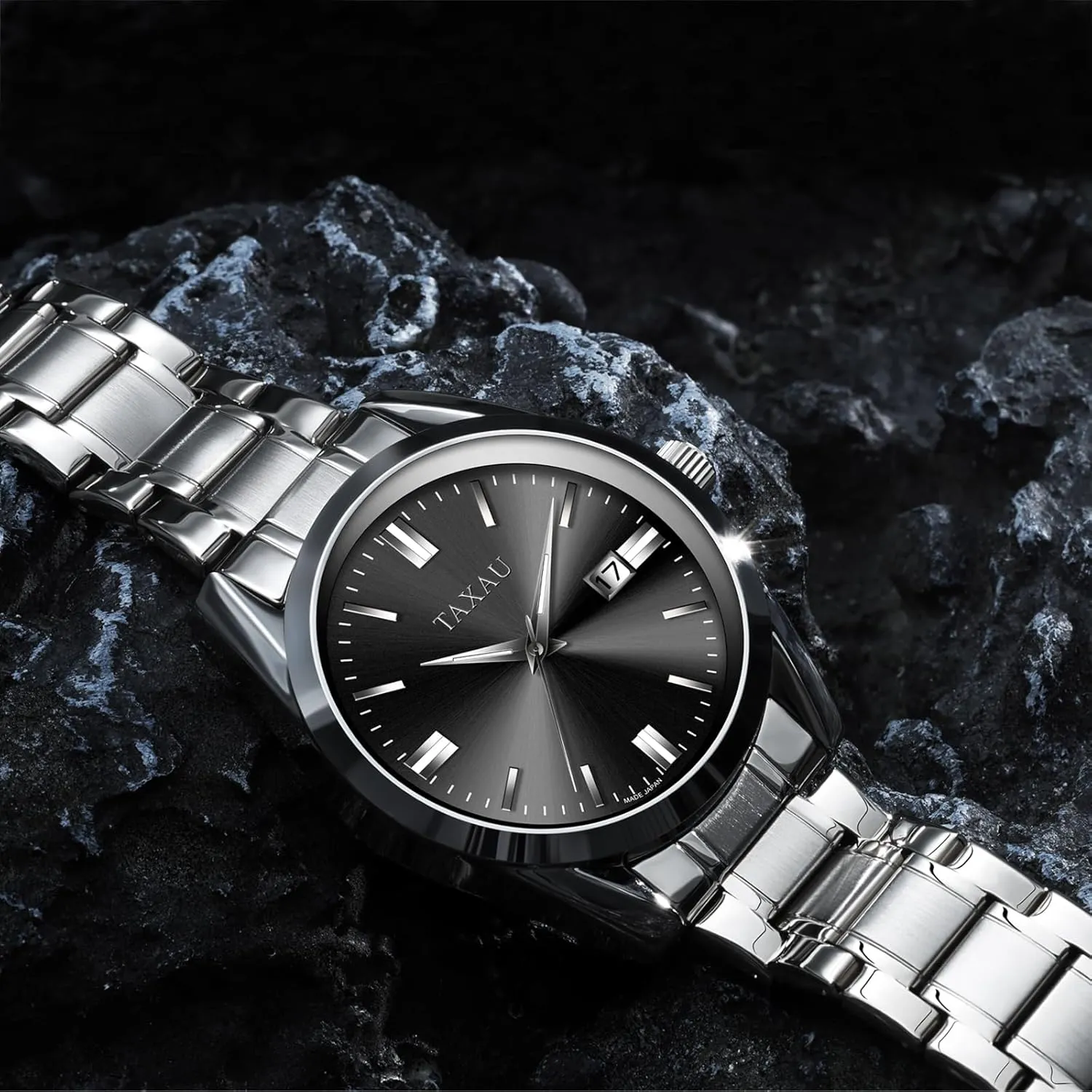 Big Face Luminous Pointers & Scales relojes para Hombres Mens Watches Dress Waterproof Analog Watches Stainless mechanics resident Steel Luxury Minimalist Men's Wrist Watch with Date 