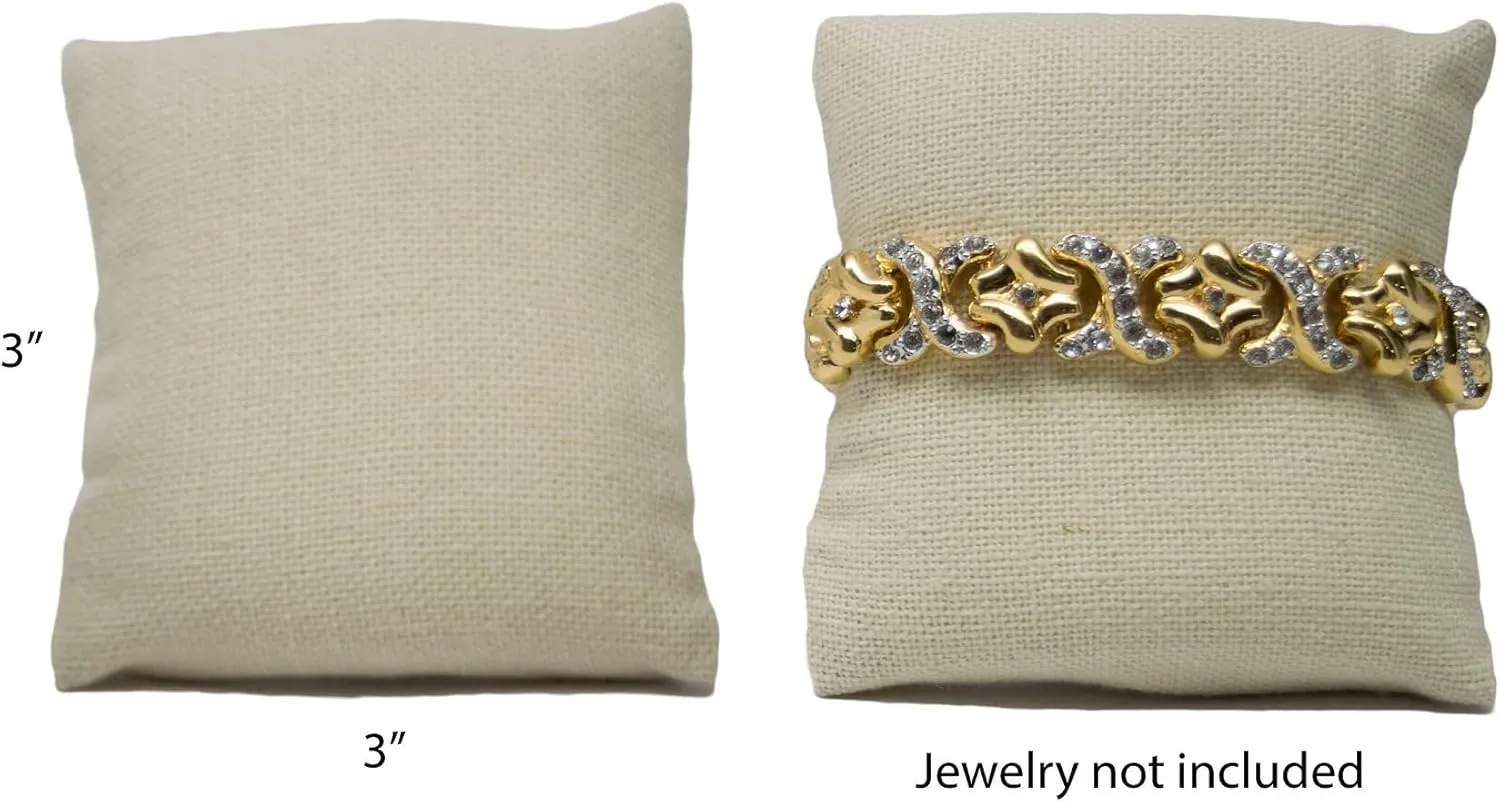 Birthday, Valentine??s Day & Wedding Gift Displays Novel Box Beige Jewelry Display Watch Pillow 5 Pack - Bracelet Pillows for Easy Care & Soft Protection - Watch vault bloodstream laboratory sedimentation episode flank Cushion for 