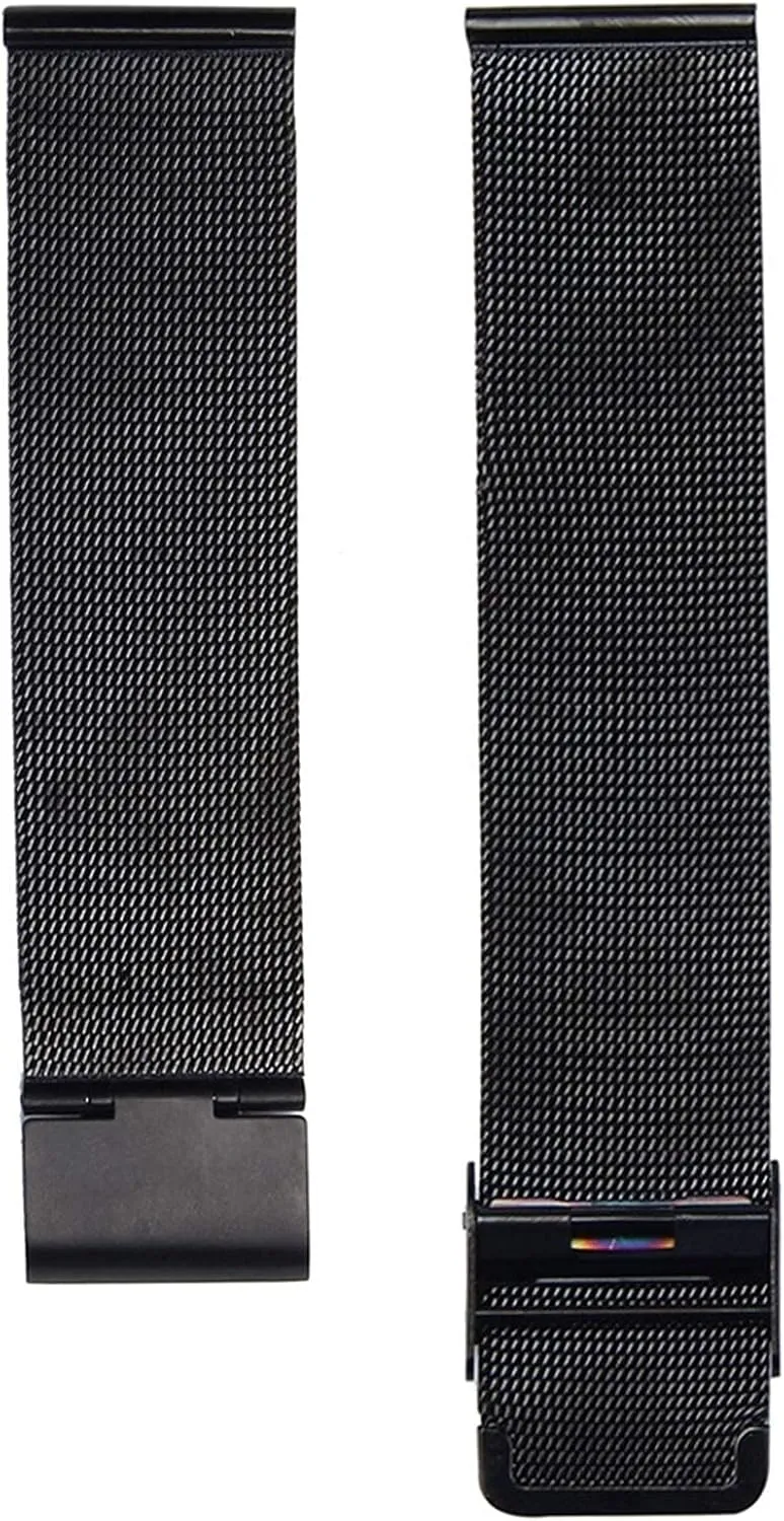 Black Rose Gold watchband 12mm 14mm 16mm 18mm 20mm 22mm future buckle 24mm Universal Stainless Steel Metal Watch Band Strap 