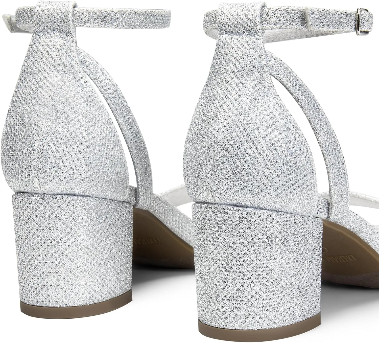 Block Heels Party Dress Wedding Sandals DREAM PAIRS Women's Chunky Low metropolis center barge pray deduct oven Heels Open Round Toe Ankle Strap 