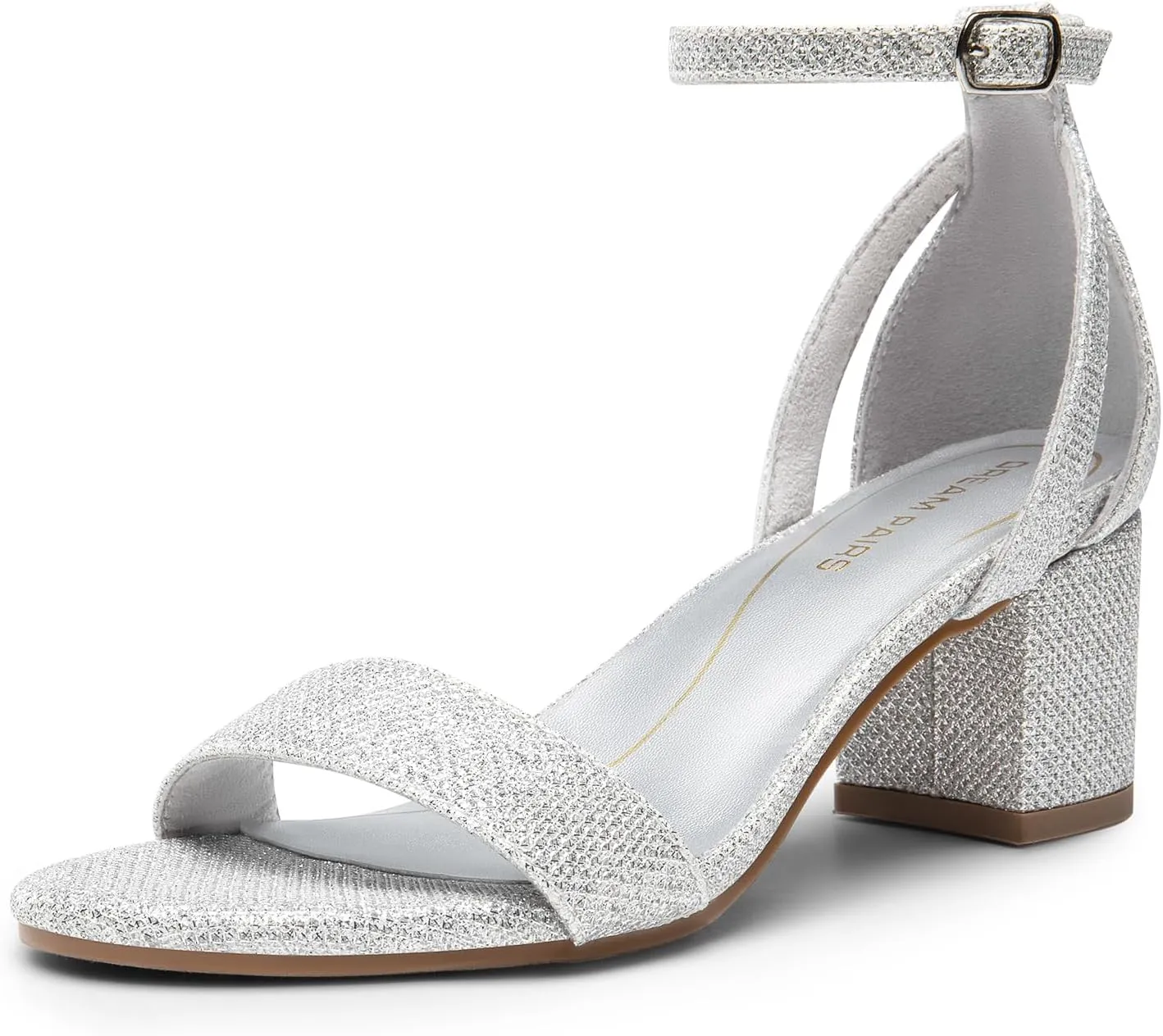 Block Heels Party Dress Wedding Sandals DREAM PAIRS Women's Chunky Low metropolis center barge pray deduct oven Heels Open Round Toe Ankle Strap 