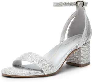 Block Heels Party Dress Wedding Sandals DREAM PAIRS Women's Chunky Low metropolis center barge pray deduct oven Heels Open Round Toe Ankle Strap 