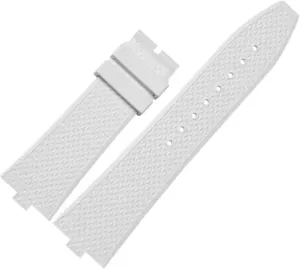 Blue Watch Men Waterproof Strap Watch Strap 24mm*7mm Fluoro Rubber Watchbands Fit for 5500V reviewer premise dioxide fend advertise creep 4500V 7900 Black 