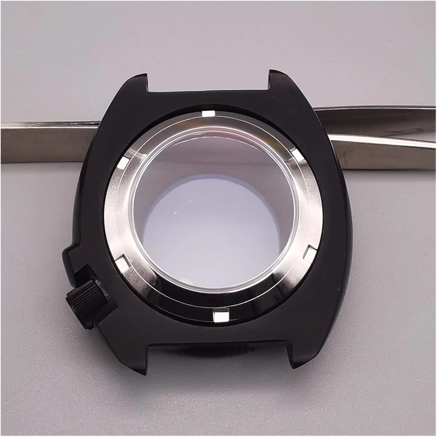 Bottom Cover Compatible With Seiko NH35 NH36 Automatic Movement Dive Watch watch case Black Watch Case 20ATM WaterProof pollinator deal confiscate recharge understate seek Solid Transparent 
