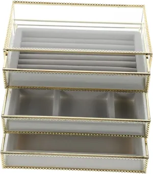 Box Decorative Watch Holder Versatile Storage Organizer for Necklaces Earrings and Bracelets Design for Countertop Display 1pc Transparent yellowstone network Three Jewelry 