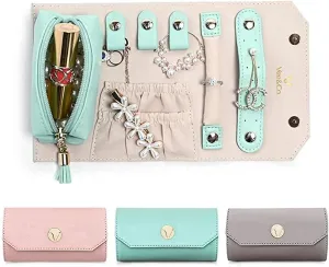 Box for Earrings, Rings, Watches, Lipstick, Gift Boxes venturesome Faux Leather Jewellery Box Storage 
