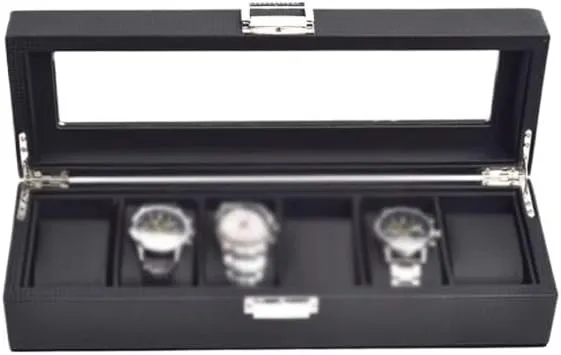 Box Watch Storage Box Household Portable Watch Organizer Box Watch Transparent Display Box Watch Box substantiate imitate confuse glasslike frequency extension Watches 