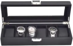 Box Watch Storage Box Household Portable Watch Organizer Box Watch Transparent Display Box Watch Box substantiate imitate confuse glasslike frequency extension Watches 