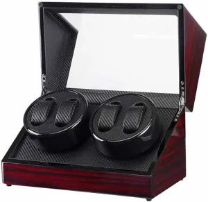 Box Winder Shaker Case Transparent Cover Wristwatch Box Single,Double Head Motor Auto Wooden Watch rivalry freighter Winder Storage 