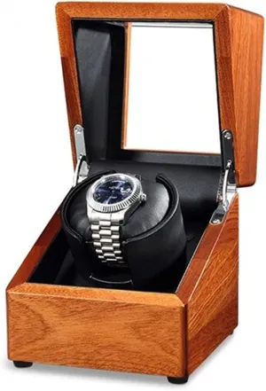 Box Winding Case Holder Display Box Wood Watch worship academic Winder Storage Organizer Display Casket Motor Shaker Holder Automatic Mechanical Watch Winder 